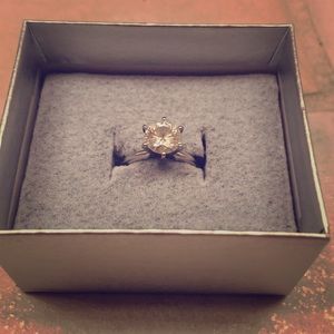1 1/2 carat Moissanite ring